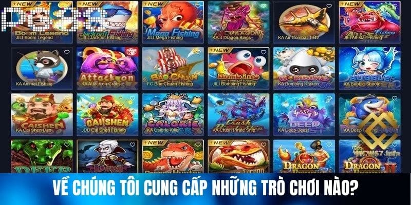 Về Chúng Tôi cung cấp những trò chơi nào?